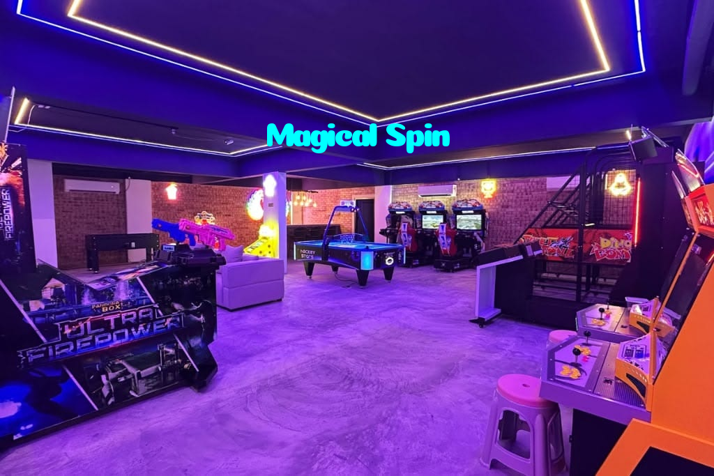 Magical Spin casino presented on mobile device in Pakistan with slots and live games