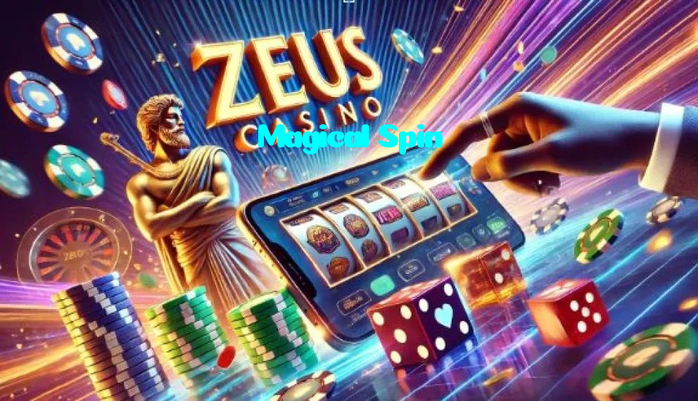 Magical Spin casino presented on mobile device in Pakistan with slots and live games
